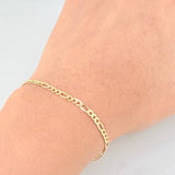 Figaro Bracelet 1.7g / 7 1/4 in / 2.9mm 18K Yellow Gold