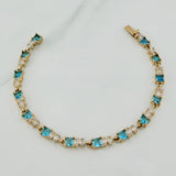 Pulso Tennis Cuatro Garras 12.55 g / 7 3/4 in Oro Amarillo 18K