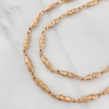Cadena Rustica Dubai 15.3 g / 27 in / 4.15 mm Oro Rosa 18K