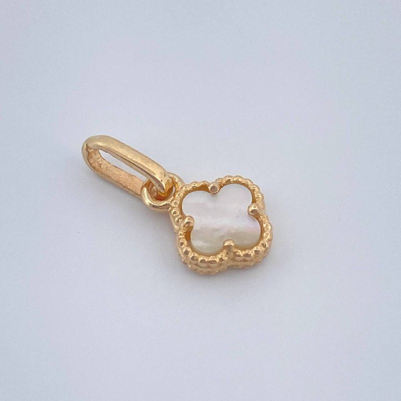 Dije Trebol 0.75gr / 3/4 in / Oro Amarillo Nac.Esp. 18K &
