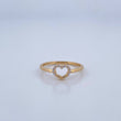 Heart Ring 1.6gr / Size 5 1/4 / 18K Gold &