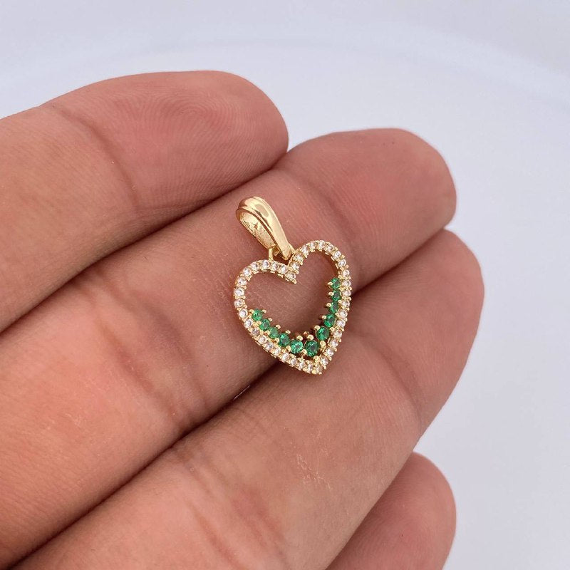 Pendant Heart Silhouette 1.4gr / 2.1cm / 18K Gold &