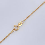 Singapore Chain 0.8gr / 15.7in / 18K Gold +3$