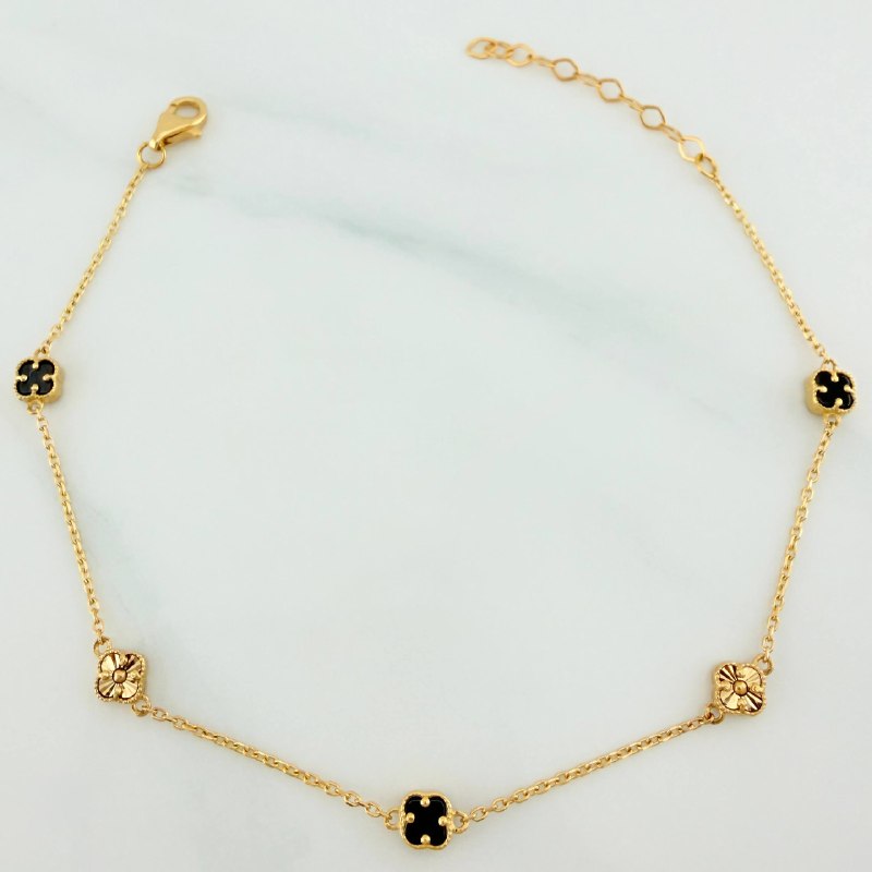 Clover Bracelet Classic Link 2.6 g / 8 1/4 in / 4.8 mm Yellow Gold 18K