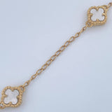 Clover Anklet Espiga 5.1gr / 9 1/4 in / 18K Gold $