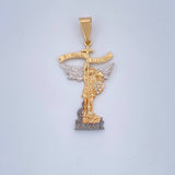 San Miguel Pendant 2.6gr / 1.6in / Three 18K Golds $