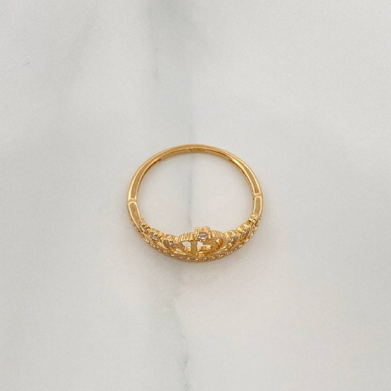 Ring 15'S Crown 1.9 g / T7 1/4 Yellow Gold 18K