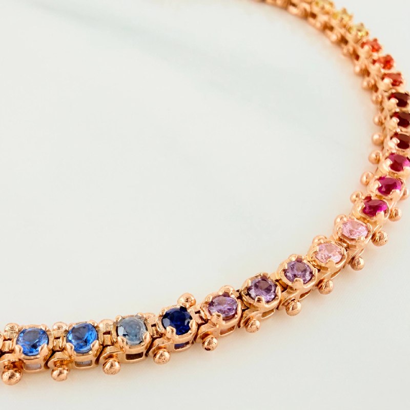 Pulso Tennis 10.5 g / 7 3/4 in / 4.3 mm Oro Rosa 18K