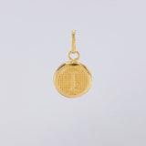 Dije Circulo Letra I 0.45g / 3/4 in Oro Amarillo 18K