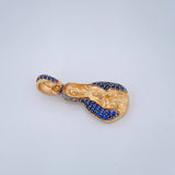Pendant Virgin Guadalupe Silhouette 2.75gr / 1.0in / Two Tone Black Yellow 18K $
