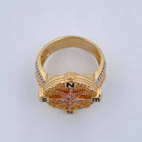 Anillo Estrella Cardinal 14.7gr / T12 / Tres Oros 18K &