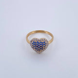 Heart Ring 2.75gr / Size 6 3/4 / 18K Gold &