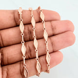 Rustic Link Chain 8.35 g / 20 in / 4 mm 18K Rose Gold