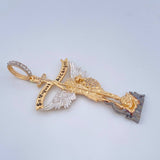 Pendant San Miguel 7.25gr / 2.5in / Three 18K Golds $