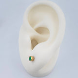 Topos Bisel Esmeralda 0.95gr / Oro Amarillo 18K %