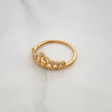 Ring 15'S Crown 1.9 g / T7 1/4 Yellow Gold 18K