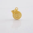 Dije Circulo Letra G 0.4g / 1/2 in Oro Amarillo 18K