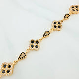 Clover Bracelet Drop 12.4 g / 7 3/4 in / 9.5 mm 18K Yellow Gold