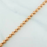 Half Moon Military Anklet 11.95 g / 10 1/4 in / 4 mm 18K Rose Gold