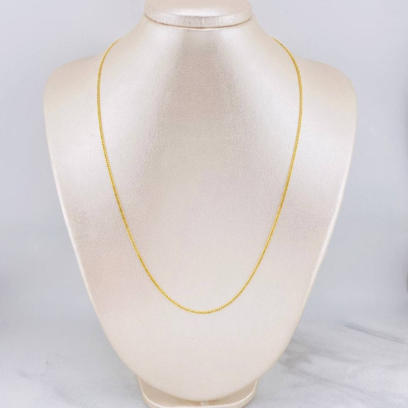 Mini Cuban Chain 4.75g / 20 in / 1.48mm 18K Yellow Gold