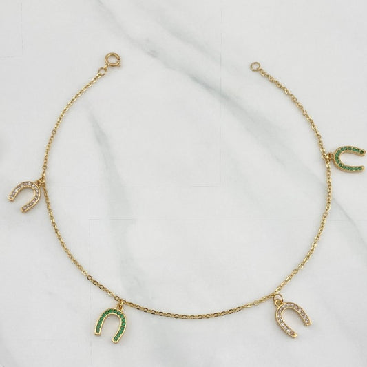 Horseshoe Anklet Classic Link 4.3 g / 10 in / 1.2 mm 18K Yellow Gold
