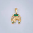 Horse Horseshoe Pendant 3.05gr / 1.1in 18K Gold $