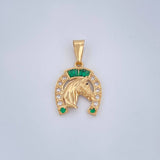 Horse Horseshoe Pendant 3.05gr / 1.1in 18K Gold $