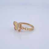 Butterfly Ring in Relief 2.45gr / Size 6 / 18K Gold $