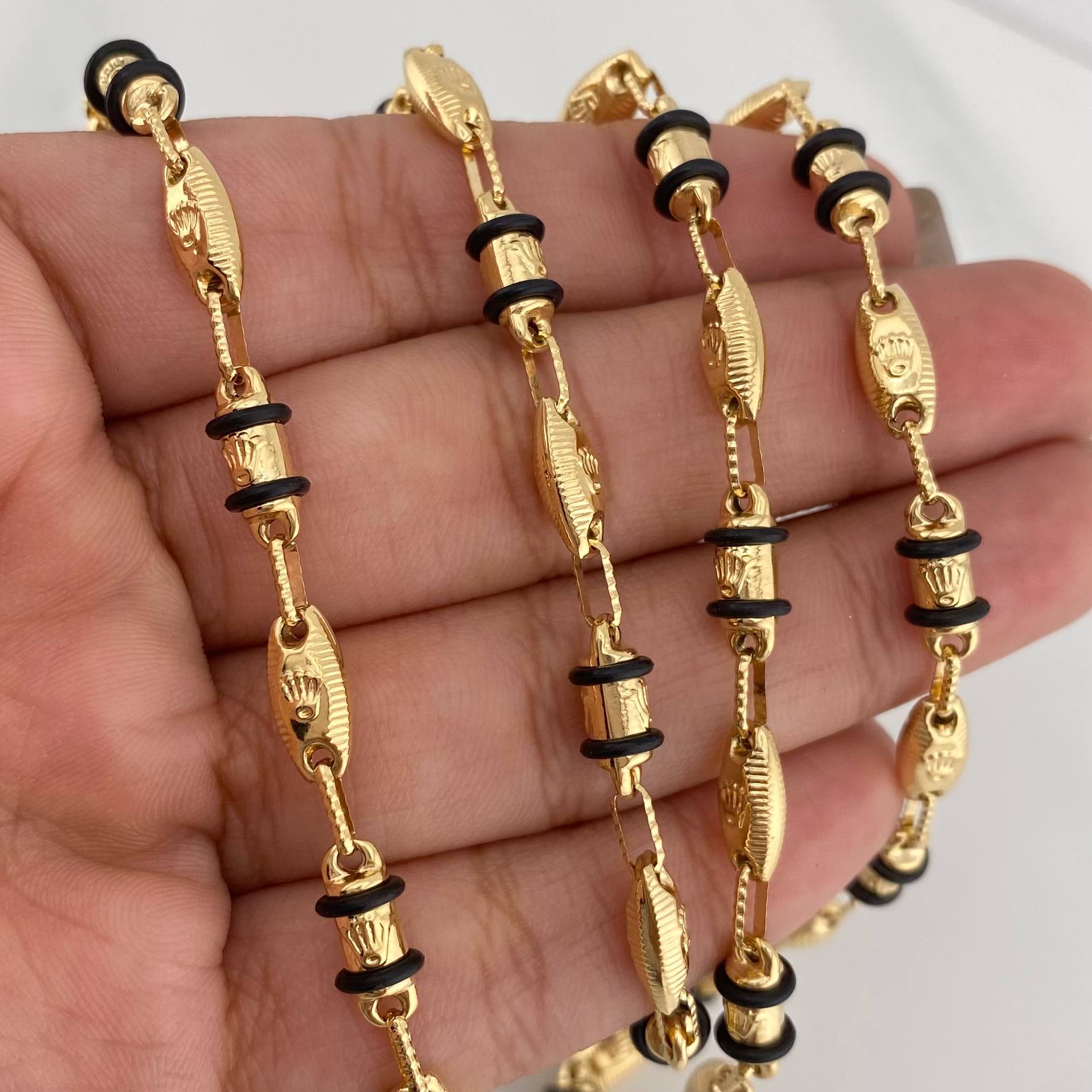 Cadena Rustica Corona 15.15 g / 24 1/2 in / 4.6 mm Oro Amarillo 18K