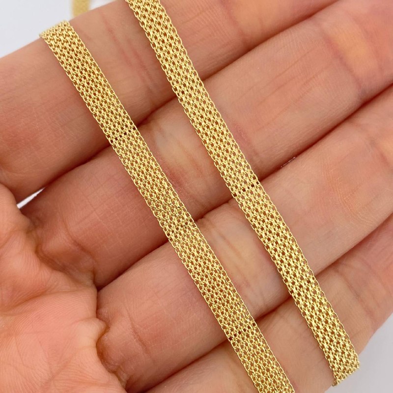 Cadena China 8.2gr / 24 1/4 in / 4.4mm Oro Amarillo +1 14K Italy %