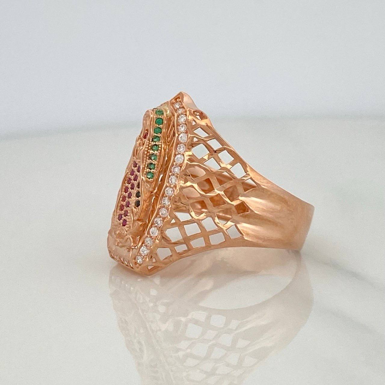 Anillo Virgen De Guadalupe 8.4 g / T12 1/2 Oro Rosa 18K