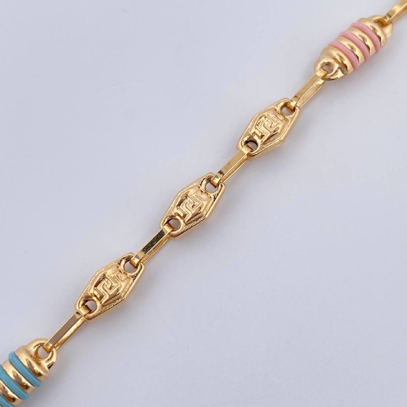 Rustic Tribal Anklet 6.55gr / 26cm / 18K Gold &