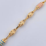 Rustic Tribal Anklet 6.55gr / 26cm / 18K Gold &