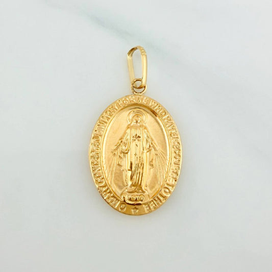 Dije Virgen Milagrosa 1.65 g / 1 1/4 in Oro Amarillo 18K