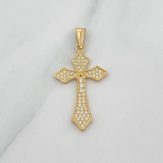 Dije Cruz Gotica 2.05gr / 1 1/2 in / Oro Amarillo 18K &
