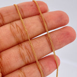 Cadena Mini Cubana 1.55gr / 60.4cm / Oro Amarillo +1 18K $