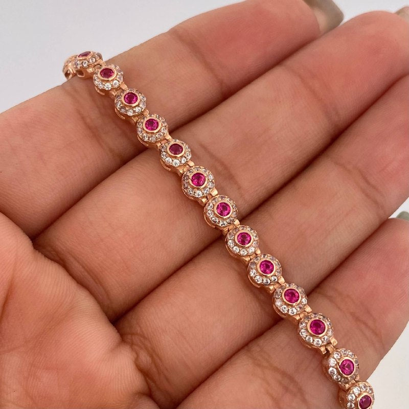 Tennis Bracelet 8.9 g / 7 1/4 in / 4.7 mm 18K Rose Gold