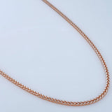 Cadena Franco 5.4gr / 23 1/2 in / Dos Oros Blanco Rosa +3 18K %