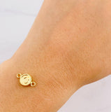 Charm Circle Letter G 0.4g / 1/2 in 18K Yellow Gold