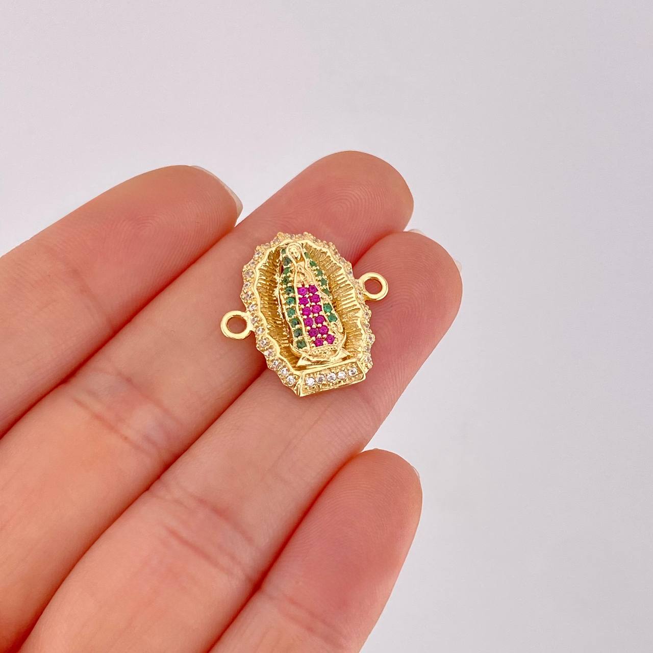 Charm Virgen de Guadalupe 3.2g / 3/4 in Yellow Gold 18K