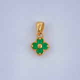 Pendant Flower 0.7gr / 1/2 in / 18K Gold Yellow