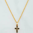 Set Cadena Lazo + Dije Cruz / 1,5 gr / 19 3/4 in Oro Amarillo 18K