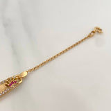 Pulso Bebé Placa Bebe Aro Seguido Corona 2.9 g / 5 1/2 in / 0.75 mm Oro Amarillo 18K