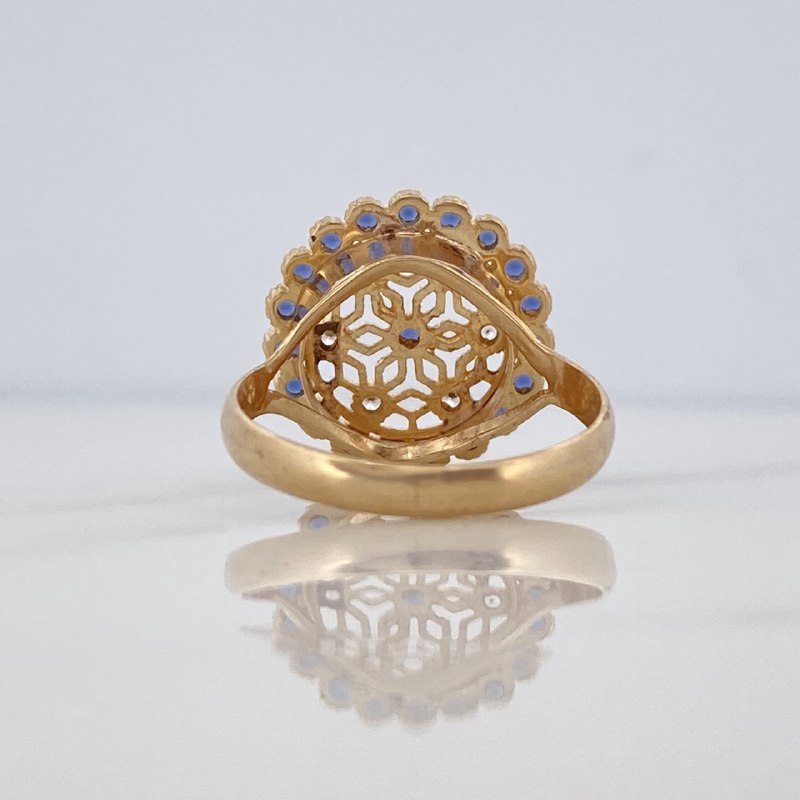 Anillo Mandala 4.35 g / T7 1/2 Oro Amarillo 18K