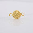 Charm Circle Letter A 0.4g / 1/2 in 18K Yellow Gold