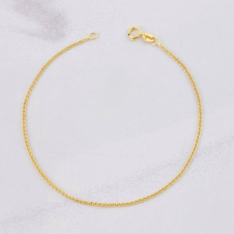 Pulso Franco 0.7g / 7 1/4 in / 1.1mm Oro Amarillo 18K