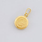 Pendant Circle Letter G 0.4g / 1/2 in Yellow Gold 18K