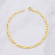 Figaro Bracelet 2.25g / 7 1/2 in / 3.34mm Yellow Gold 18K