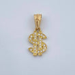 Dollar Sign Pendant 0.7gr / 3/4 in / 18K Gold