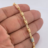 Rustic Tribal Anklet 6.55gr / 26cm / 18K Gold &